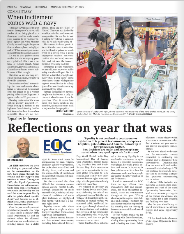 Equality in focus: Reflections on year that was